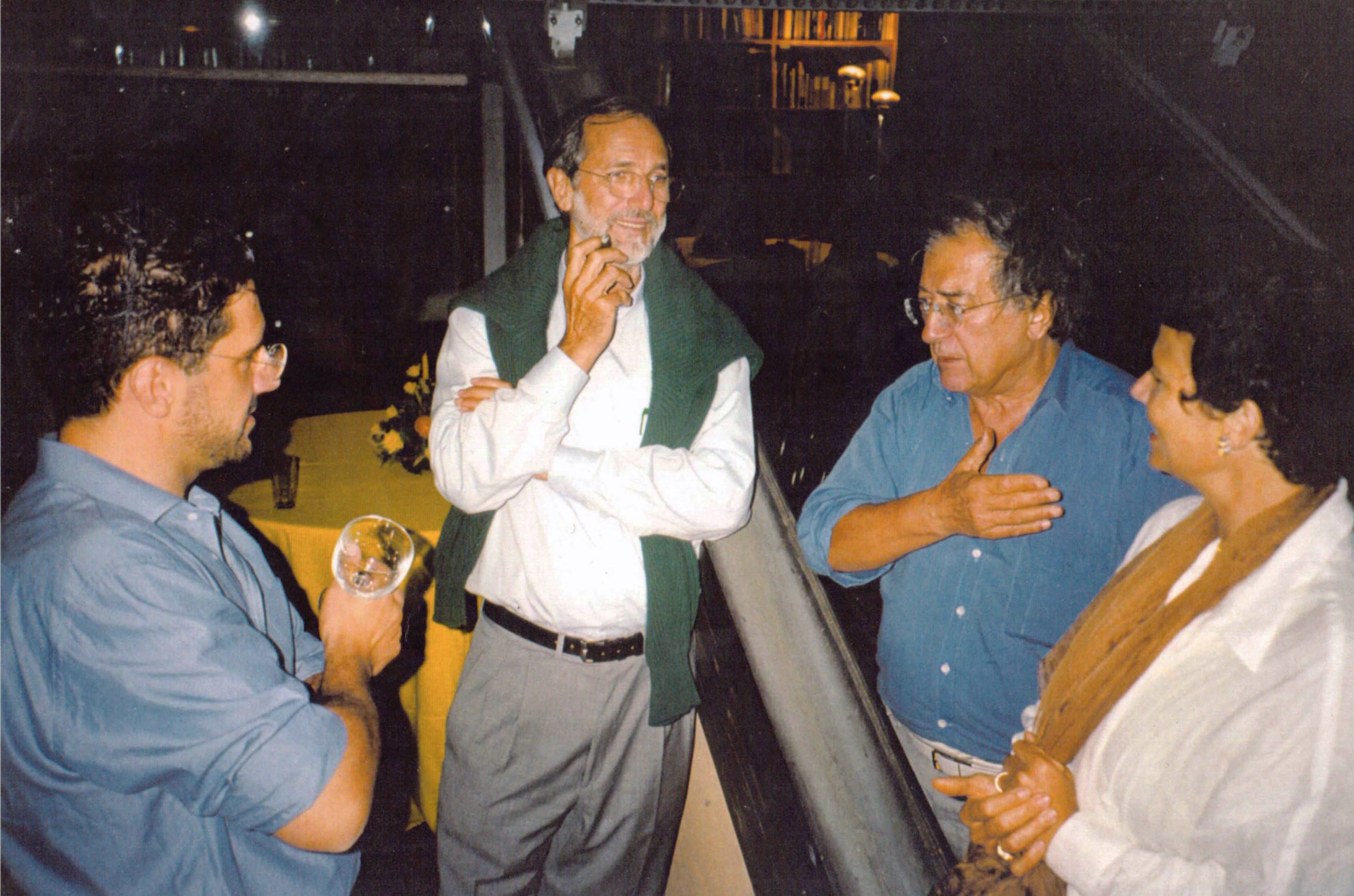 60° compleanno Renzo Piano con Luciano e Talia Berio - Genova 1997