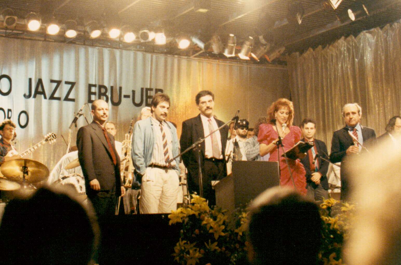 Eurovisione Lignano Sabbiadoro - Claudio Lugo, Marco Tiso, Gioia Meloni e Adriano Mazzoletti - 1989